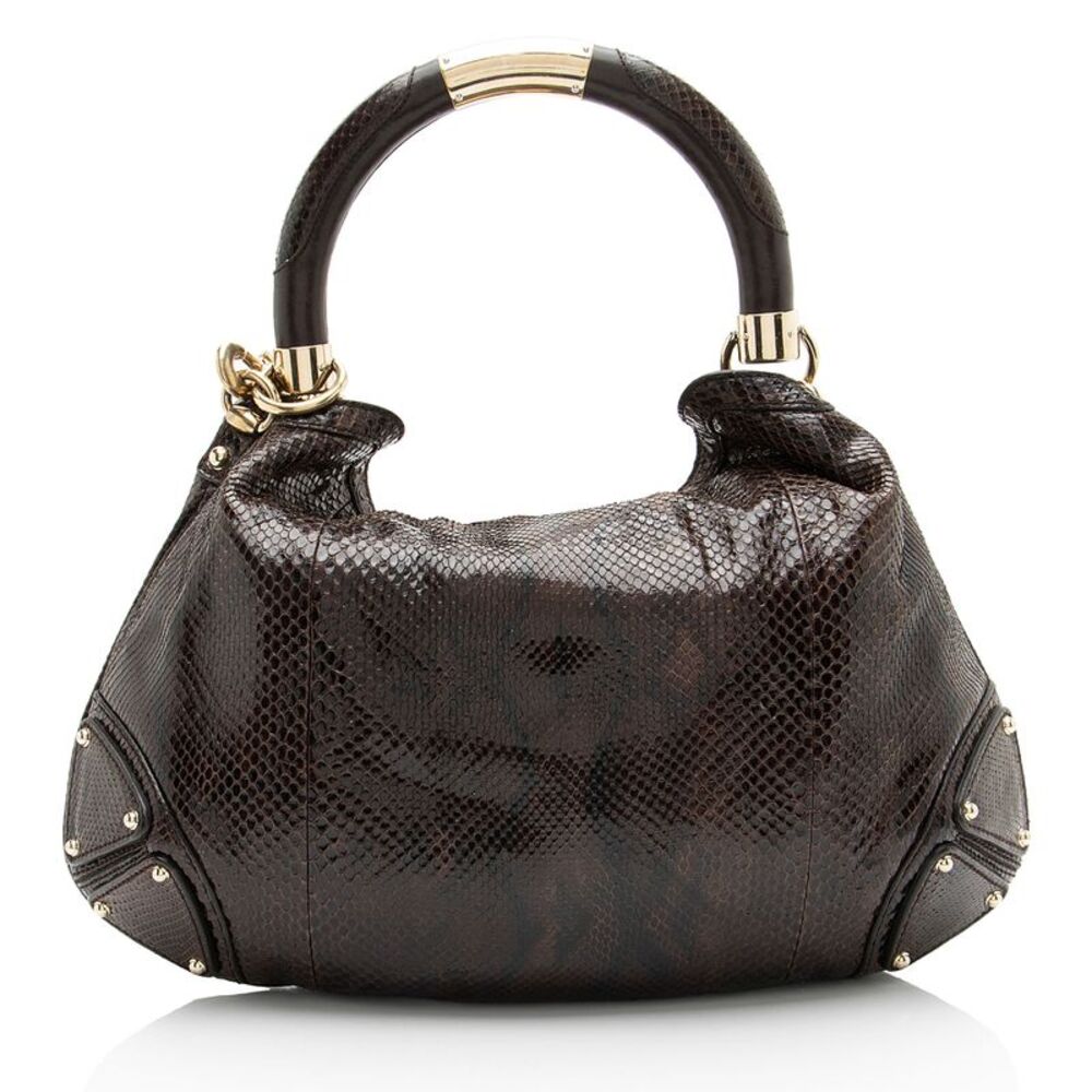 Gucci Python Indy Medium Satchel - Picture 3 of 15